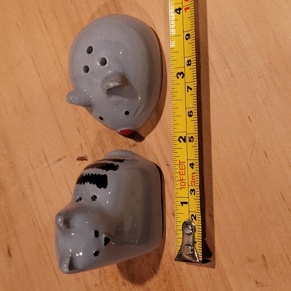 Novelty Gray Cat and Mouse salt & pepper shakers - Picture 5 of 6